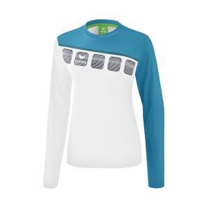 1331919-haut-d-entrainement-manches-longues-femme-erima-5-c-blanc-bleu