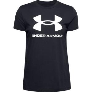 1356305-001-t-shirt-femme-under-armour-a-manches-courtes-sportstyle-graphic-noir-blanc