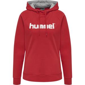 203517-3062-sweatshirt-a-capuche-femme-hummel-cotton-logo-rouge