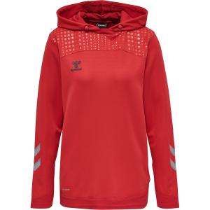 211857-3062-sweatshirt-a-capuche-femme-hummel-hmllead-poly-rouge