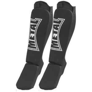 mb153n-protege-tibias-pied-coton-elastisue-metal-boxe-noir
