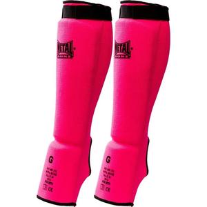 mb153p-protege-tibias-pied-coton-elastisue-metal-boxe-rose