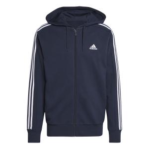 ic0434-sweatshirt-a-capuche-zippe-adidas-3-stripes-essentials-french-terry-bleu-marine
