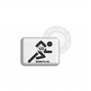 bib-305blanc-accroches-dossards-magnetiques-silhouette-coureur-bibbits-blanc-20x15-mm