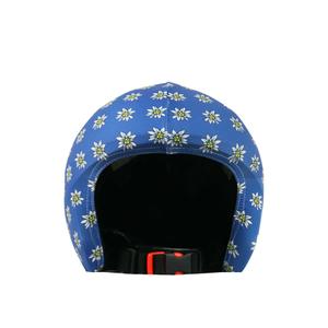 cc171-housse-de-casque-coolcasc-coolprint-edelweiss-bleu-21x3x21-cm