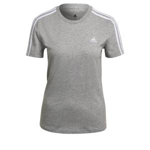 t-shirt-femme-adidas-essentials-slim-3-bandes-gris-chine-blanc