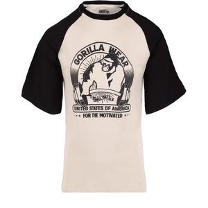 9056812005-t-shirt-oversize-gorilla-wear-logan-beige-black