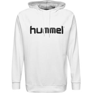 203511-9001-sweatshirt-a-capuche-hummel-cotton-logo-blanc
