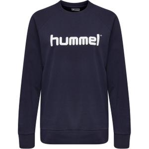 203519-7026-sweatshirt-femme-hummel-cotton-logo-bleu-marine