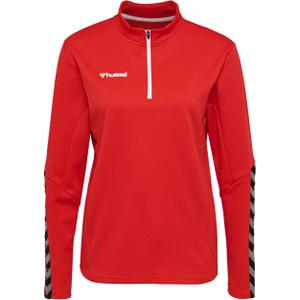 204929-3062-sweatshirt-femme-hummel-demi-zip-hmlauthentic-rouge