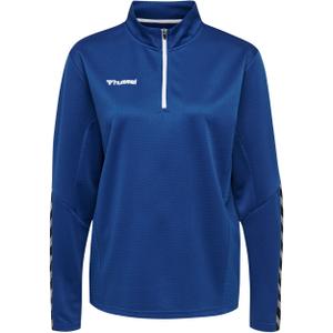 204929-7045-sweatshirt-femme-hummel-demi-zip-hmlauthentic-bleu-fonce