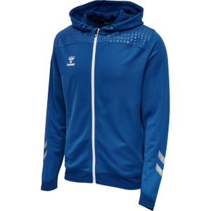 207411-7045-sweatshirt-a-capuche-zippe-polyester-hummel-lead-blue