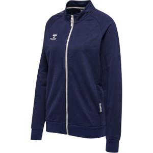 214790-7026-veste-de-survetement-zippee-en-coton-femme-hummel-move-grid-blue