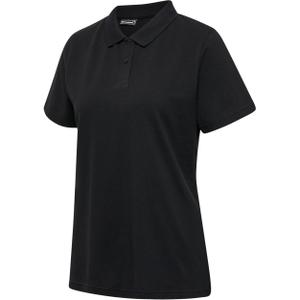 215118-2001-polo-stretch-femme-hummel-red-black
