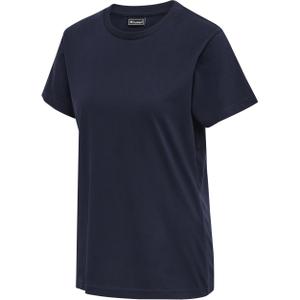 215121-7026-t-shirt-femme-hummel-red-basic-blue