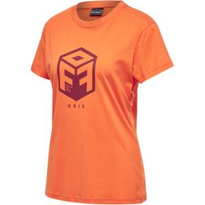 216129-4125-t-shirt-en-coton-femme-hummel-off-grid-orange