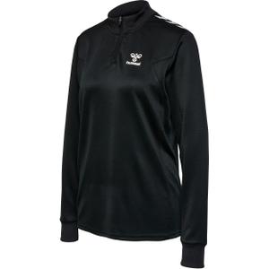 219198-2001-sweatshirt-1-2-zip-polyester-femme-hummel-hmlstaltic-black