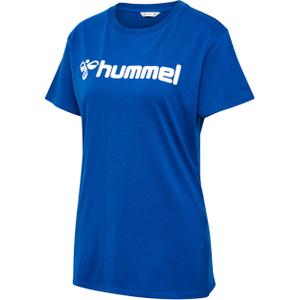 224842-7045-t-shirt-femme-hummel-go-2-0-logo-bleu