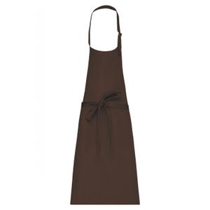 k8000-chocolate-tablier-kariban-polycoton-sans-poche-chocolate-tu