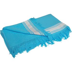 k128-turquoise-white-serviette-kariban-fouta-turquoise-blanc-tu