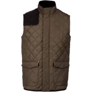 k6124-mossygreen-black-doudounes-sans-manches-zippee-kariban-matelasse-vert-bouteille-noir