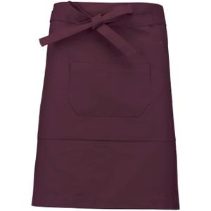 k898-wine-tablier-kariban-coton-mi-long-rouge-bordeaux-tu