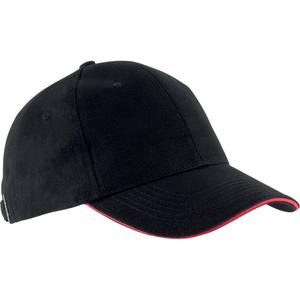 kp011-black-red-casquette-k-up-orlando-6-panneaux-noir-rouge-tu