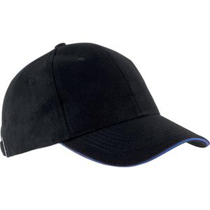 kp011-black-royalblue-casquette-k-up-orlando-6-panneaux-noir-bleu-royal-tu