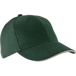 kp011-forestgreen-beige-casquette-k-up-orlando-6-panneaux-vert-foret-beige-tu