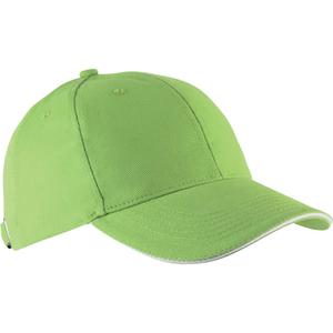 kp011-lime-white-casquette-k-up-orlando-6-panneaux-vert-fluo-blanc-tu
