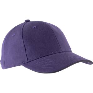 kp011-purple-darkgrey-casquette-k-up-orlando-6-panneaux-violet-vert-fonce-tu