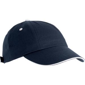kp036-navy-white-casquette-k-up-6-panneaux-coton-serge-bleu-marine-blanc-tu