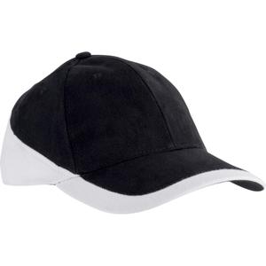 kp045-black-white-casquette-k-up-racing-6-panneaux-noir-blanc-tu
