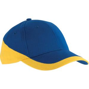 kp045-royalblue-yellow-casquette-k-up-racing-6-panneaux-bleu-royal-jaune-tu