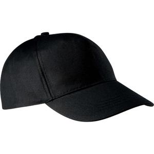 kp116-black-casquette-coton-k-up-5-panneaux-noir-tu