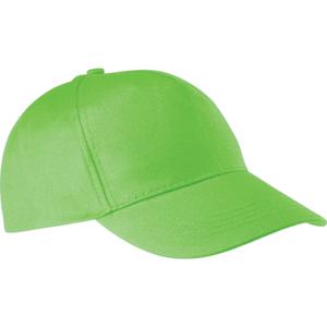 kp116-lime-casquette-coton-k-up-5-panneaux-vert-fluo-tu