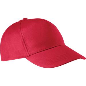 kp116-red-casquette-coton-k-up-5-panneaux-rouge-tu