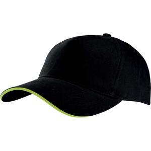 kp124-black-lime-casquette-k-up-5-panneaux-noir-vert-fluo-tu