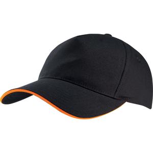 kp124-black-orange-casquette-k-up-5-panneaux-noir-orange-tu