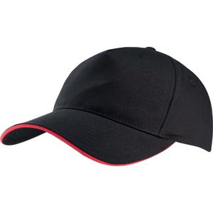 kp124-black-red-casquette-k-up-5-panneaux-noir-rouge-tu