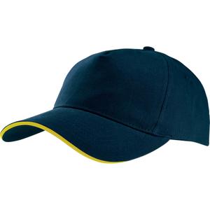kp124-navy-yellow-casquette-k-up-5-panneaux-bleu-marine-jaune-tu