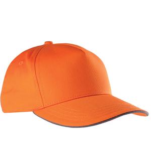 kp130-orange-darkgrey-casquette-k-up-contraste-5-panneaux-orange-gris-fonce-tu