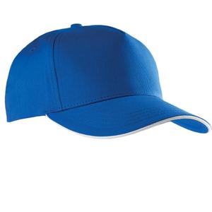 kp130-royalblue-white-casquette-k-up-contraste-5-panneaux-bleu-royal-blanc-tu