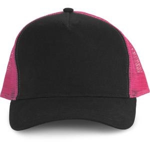 kp137-black-fuchsia-casquette-k-up-trucker-5-panneaux-viscose-noir-fushia-tu