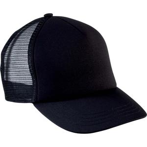 kp143-black-casquette-junior-k-up-trucker-5-panneaux-noir-tu