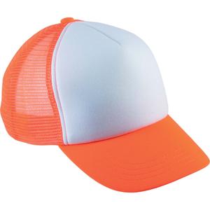 kp143-white-fluorescentorange-casquette-junior-k-up-trucker-5-panneaux-blanc-orange-clair-tu