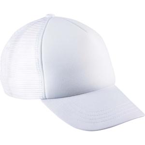 kp143-white-casquette-junior-k-up-trucker-5-panneaux-blanc-tu