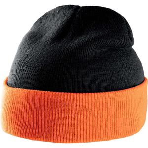 kp514-black-orange-bonnet-k-up-bicolore-revers-noir-orange-tu