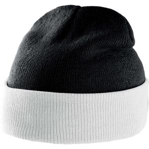 kp514-black-white-bonnet-k-up-bicolore-revers-noir-blanc-tu