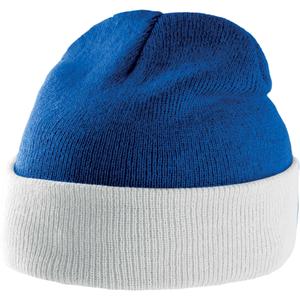 kp514-royalblue-white-bonnet-k-up-bicolore-revers-bleu-royal-blanc-tu